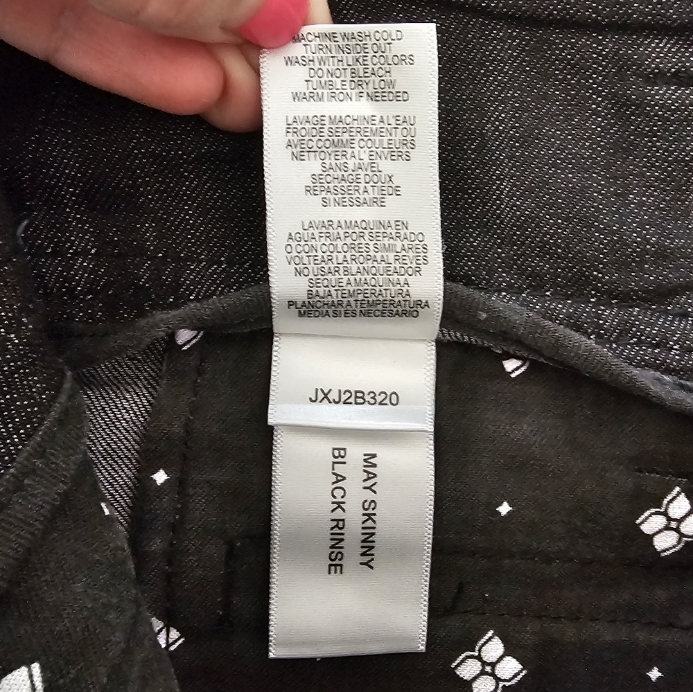 BCBGMAXAZRIA May Black Skinny Denim Jeans Size 27 New - Picture 11 of 16